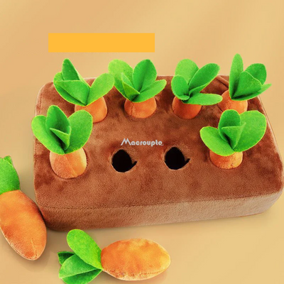 Garden of Carrots Snuffle Mat for Puppies - Interactive Plush Toy for Curious Pups! 🥕