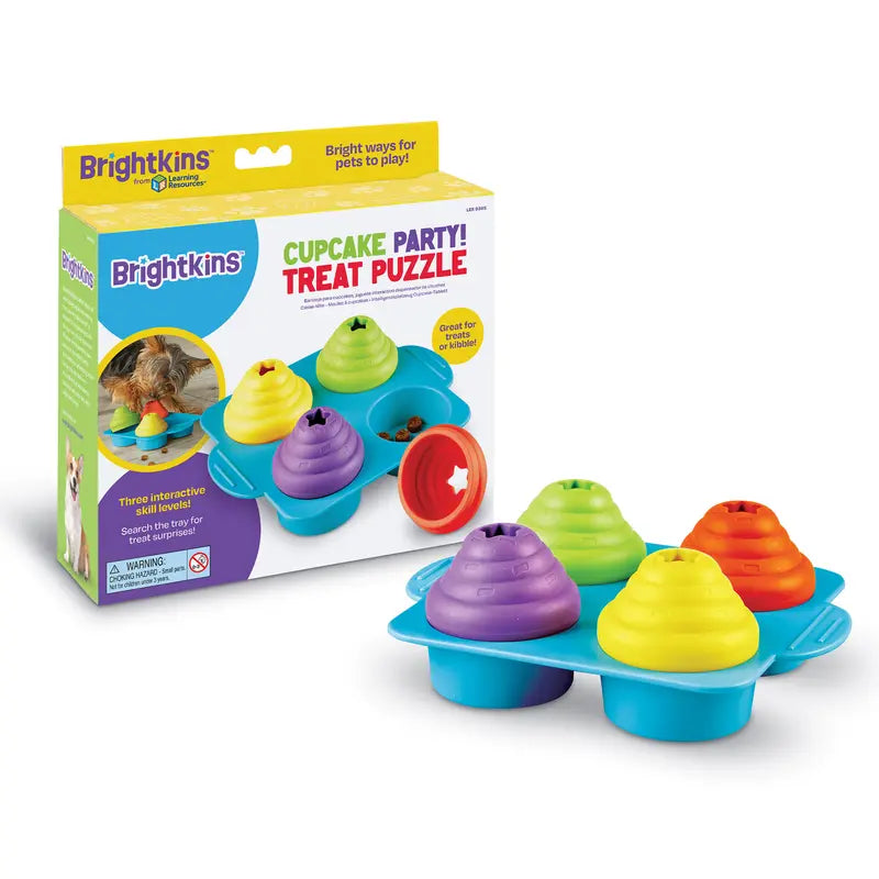 Brightkins Cupcake Party! Dog Treat Puzzle