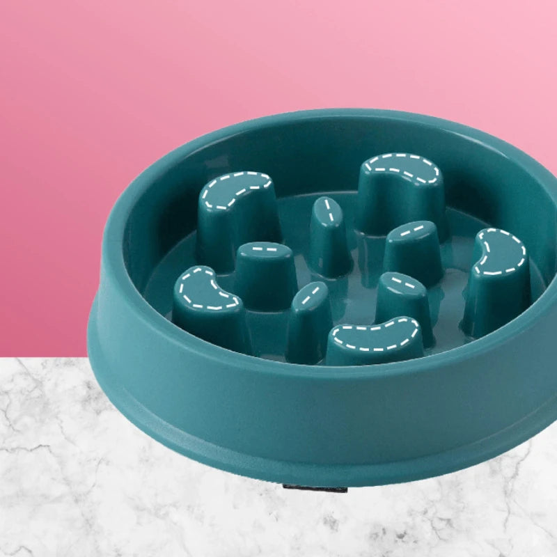 SlowFeast Puzzle Bowl: The Smart Way to Feed Your Dog or Puppy for Slow Feeding - Non-Choking and Non-Slip for Safer Eating