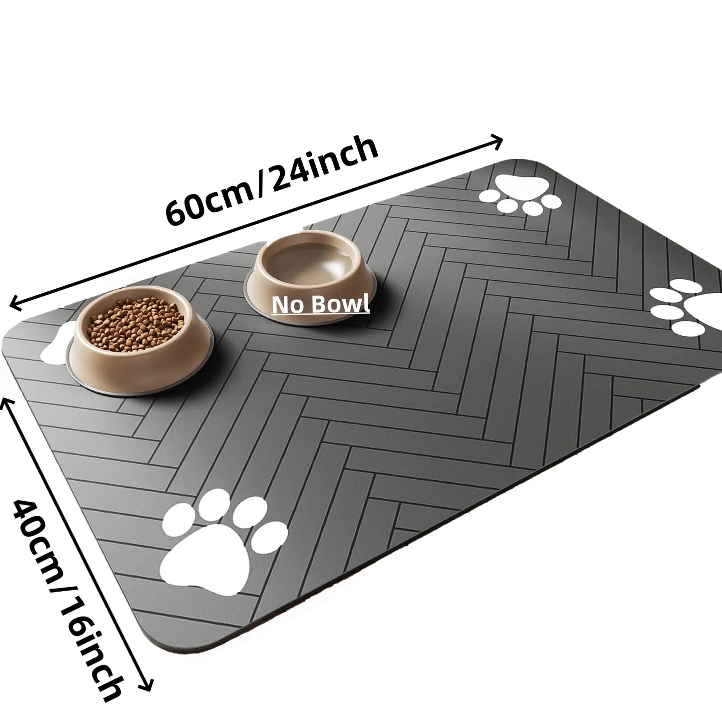 Pawfect Feeding Mat – Absorbent & Waterproof Placemat for Dogs! Non-Slip, Easy Clean Mat for Food and Water Bowls, Quick Dry for Mess-Free Mealtime