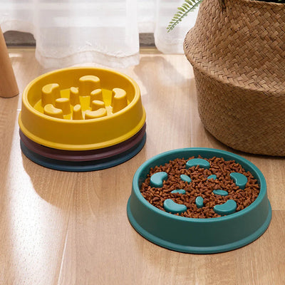 SlowFeast Puzzle Bowl: The Smart Way to Feed Your Dog or Puppy for Slow Feeding - Non-Choking and Non-Slip for Safer Eating