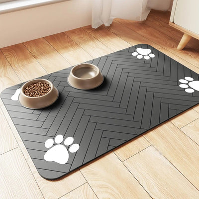 Pawfect Feeding Mat – Absorbent & Waterproof Placemat for Dogs! Non-Slip, Easy Clean Mat for Food and Water Bowls, Quick Dry for Mess-Free Mealtime